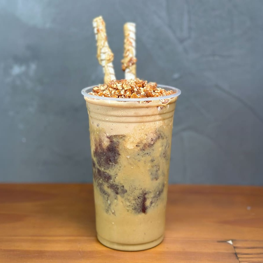 Açaí com um delicioso creme de paçoca cremosa, para os amantes de paçoca.