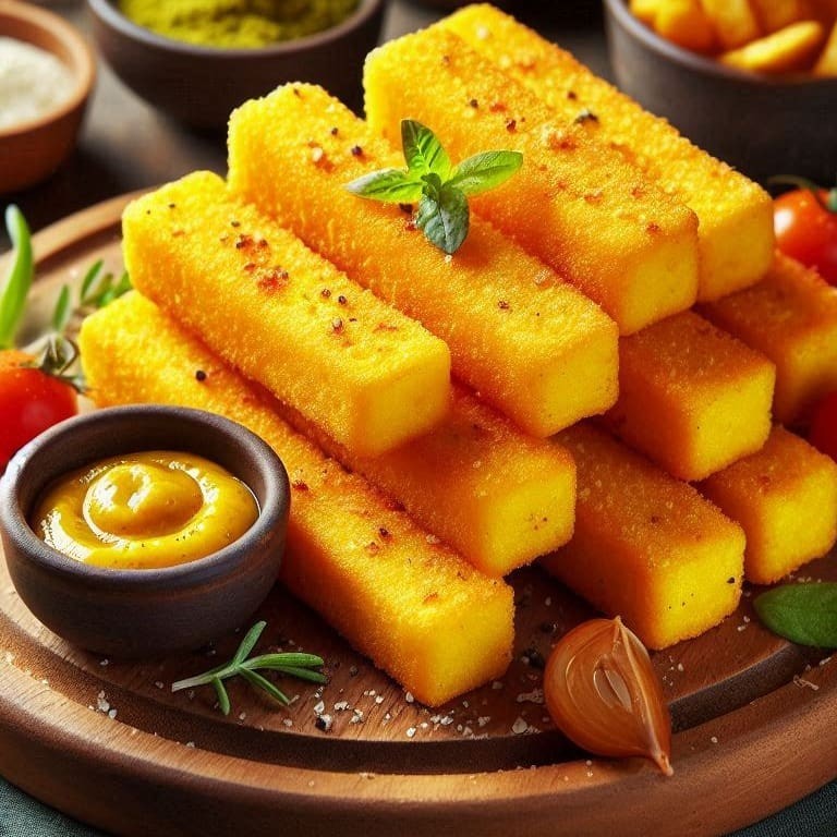 6 und. Cubos dourados de polenta, crocantes por fora e macios por dentro, servidos com um toque de parmesão ralado.   Comida Italiana, Restaurante Italiano, Massas Artesanais, Culinária Italiana, Massas Frescas, Penne, Espaguete, Gnocchi, Risoto De Salmão, Polenta Italiana, Frango Parmegiana, Salmão Grelhado, Bruschetta Italiana, Batata Frita Crocante, Coca Cola, Guaraná Antártica, Entrega Gratis, Delivery De Massas.