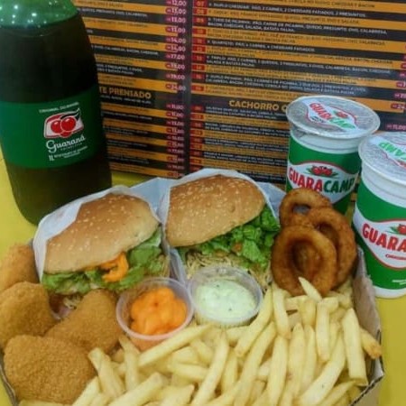2xtudo,2 anel cebola,2 nuggets,batata frita e 2 guaracamp
