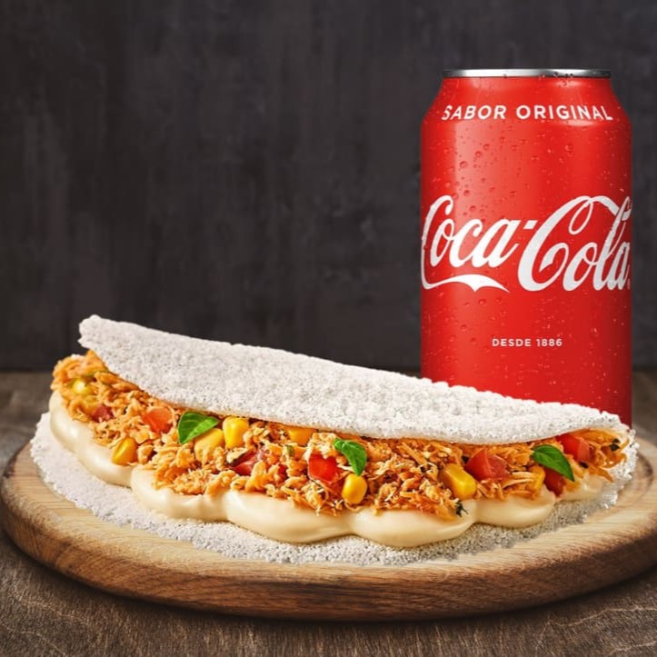 01 tapioca salgada + refri lata.