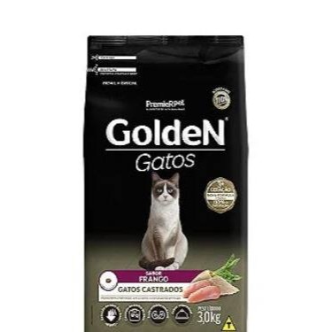 3 quilos - Ração golden gatos frango (castrados)