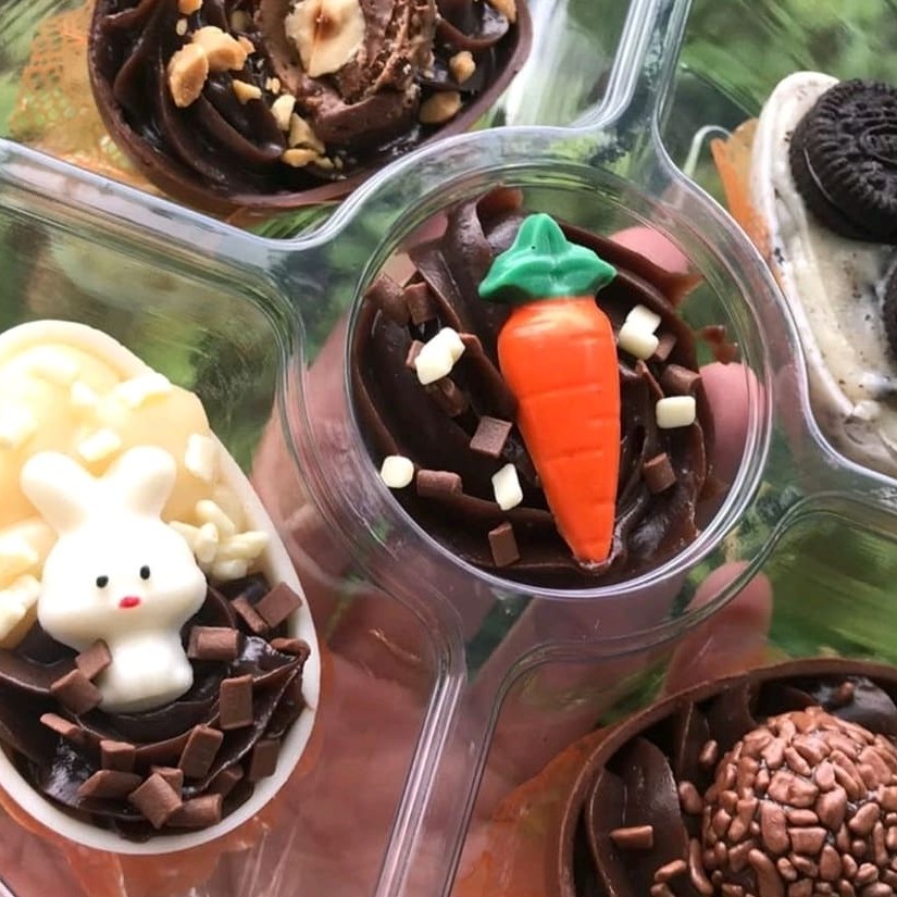 Ovos diversos recheio, brigadeiro cremoso,brigadeiro de Oreo e brigadeiro de Ninho