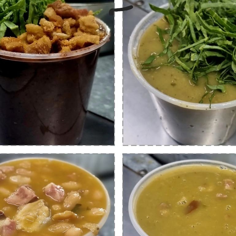 Desfrute de nosso 'Pague 3 e Leve 4 (600ml)', uma oferta imperdível da categoria 'Combos Caldos Chic'. Esta oferta inclui uma seleção de nossos caldos mais deliciosos: o robusto Feijão Amigo, o exótico Mocotó e o sofisticado Caldo Verde. Como cortesia, você receberá uma maravilhosa Sopa de Ervilha, que é um deleite para seu paladar. Uma oportunidade perfeita para apreciar uma variedade de sabores ricos e saborosos, preparados com ingredientes frescos e de alta qualidade. Desfrute desta festa de sabores!