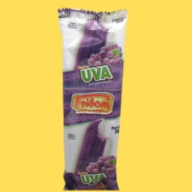 Delicioso sorvete de Uva no palito.