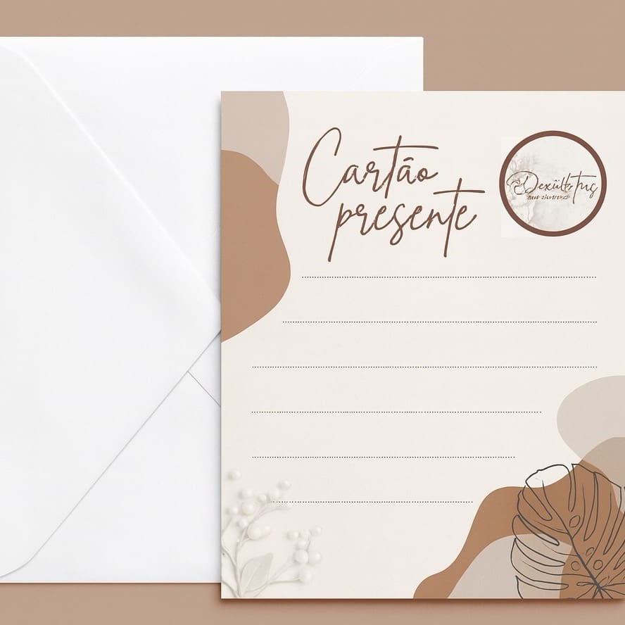 Cartão personalizado Dociffitas no tamanho 9,5x7cm acompanhado de um envelope.  Enviar a mensagem na observação do pedido!