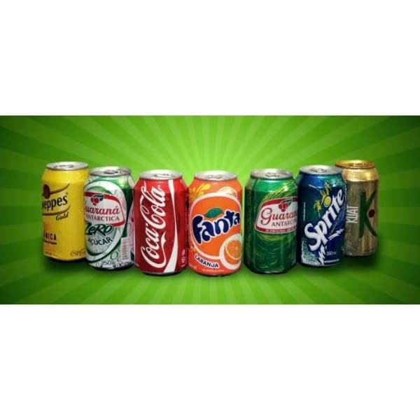 Coca cola, coca zero e Fanta laranja