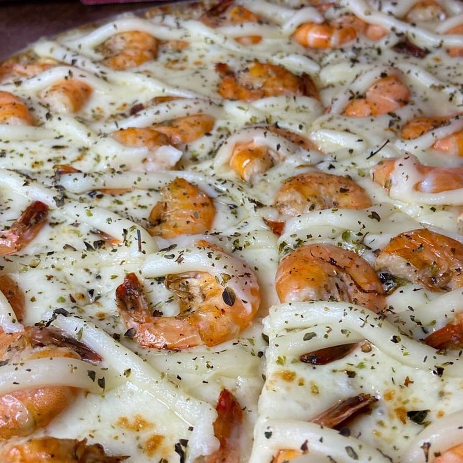 Pizza deliciosa de camarão com Catupiry Original ( 30cm )