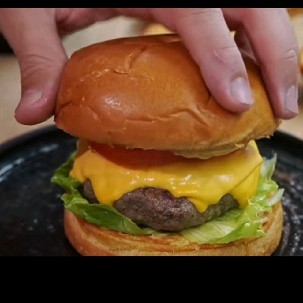 Pão artesanal, hambúrguer artesanal queijo, tomate , cebola , alface e molho