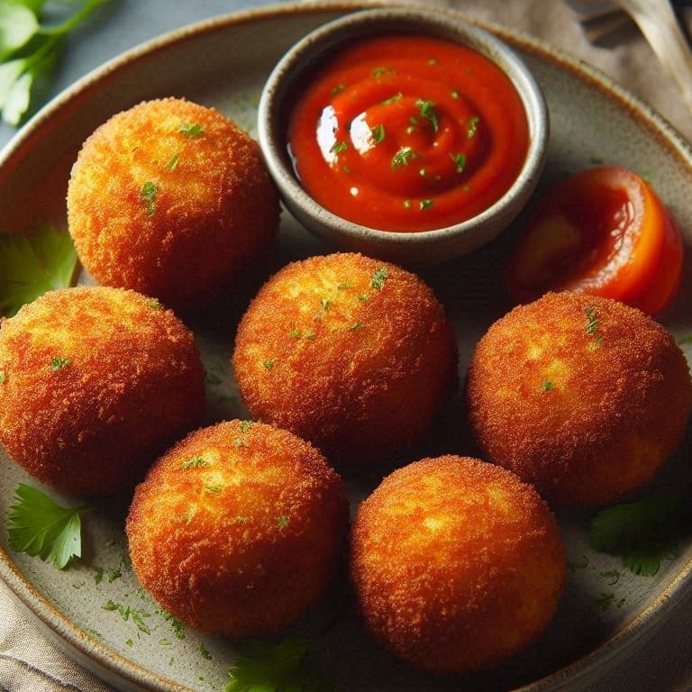 Croquetes saborosos e crocantes, feitos artesanalmente com carne temperada na medida certa. O aperitivo perfeito para começar sua refeição com muito sabor!  Comida Italiana, Massas Artesanais, Culinária Italiana, Penne, Espaguete, Gnocchi, Risoto De Salmão, Polenta Italiana, Frango Parmegiana, Salmão Grelhado, Batata Frita, Coca Cola, Guaraná Antártica, Entrega Gratis.
