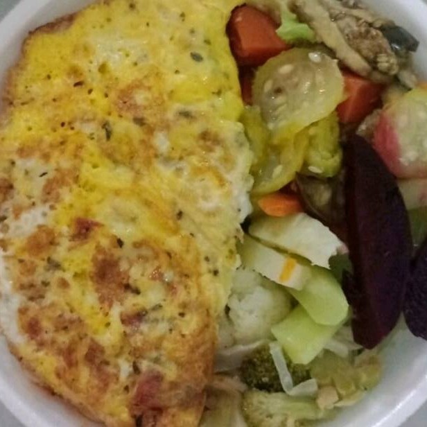 Arroz, feijão, macarrão e farofa