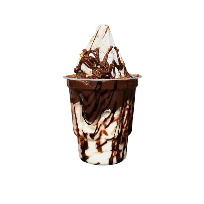 Sorvete baunilha com Nutella ( amendoim em cima opcional )