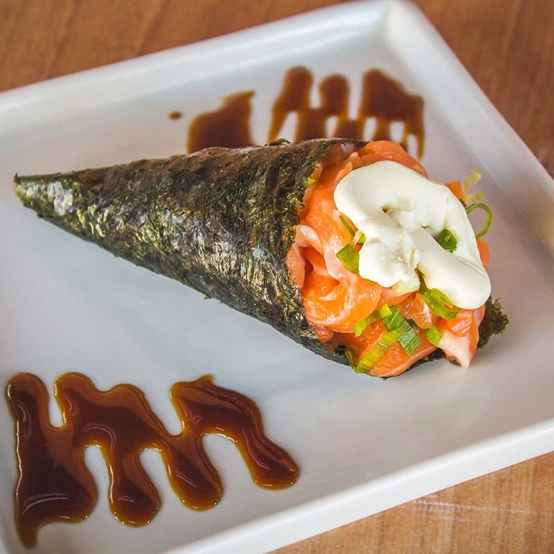 Creme chesse salmao cebolinha arroz