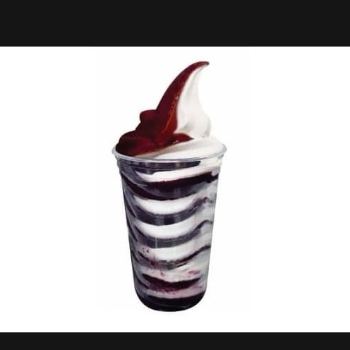 Açaí com baunilha + complementos + cobertura