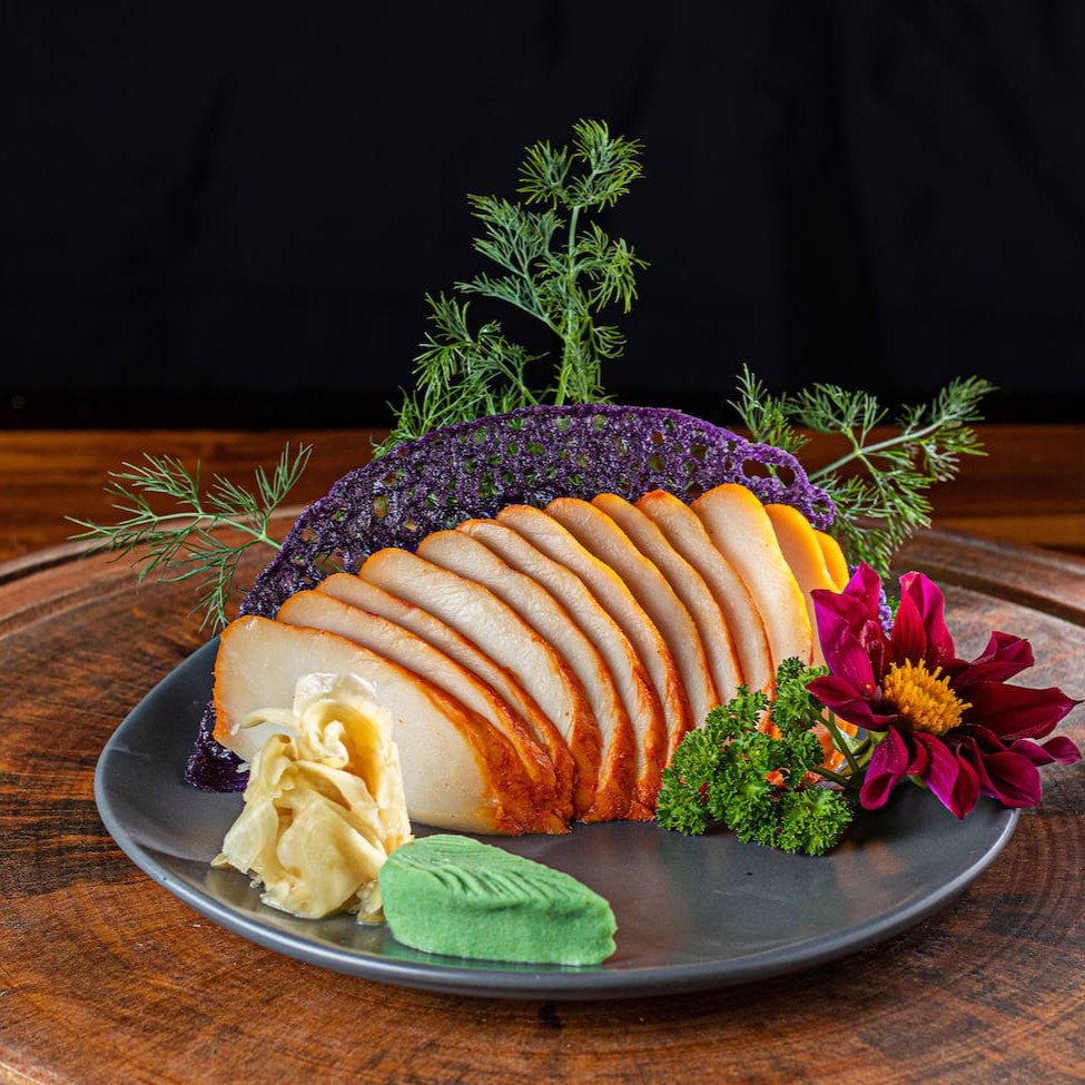 Lâminas de peixe cru - haddock.