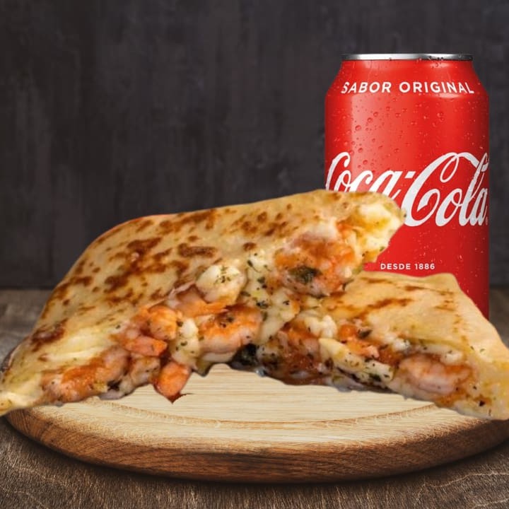 01 crepe salgado + refri lata.