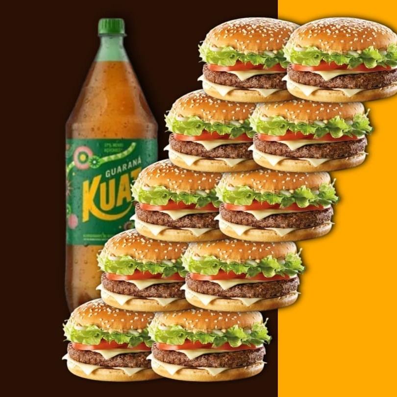 10 X-Cheddar ( Pão, Carne, Cheddar, Cebola Caramelizada, requeijão, maionese de alho e batata palha)