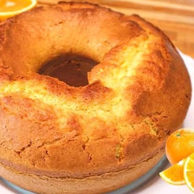 Bolo de Massa Caseira Laranja