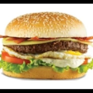 Pão, Alface, Ketchup, Maionese, Carne, Queijo Cheddar, 2 Ovos