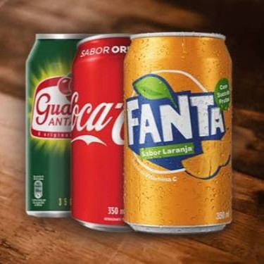 Coca-Cola, Guaraná Antarctica, Fanta, Sukita   *Informar sabor na descrição do pedido ou via chat