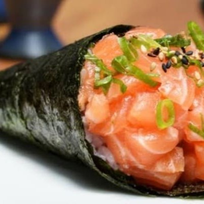 Alga arroz cream chesse salmom cebolinha