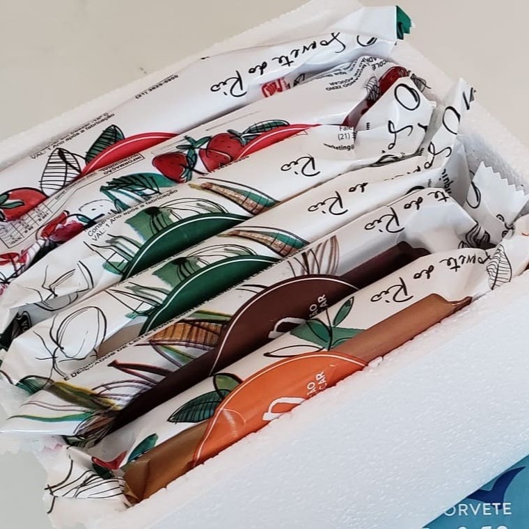 Isopor com 12 Picolés Zero