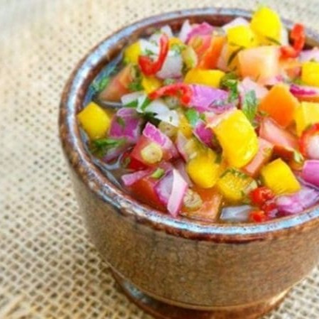 Hum delicia de vinagrete, ou molho lambão!