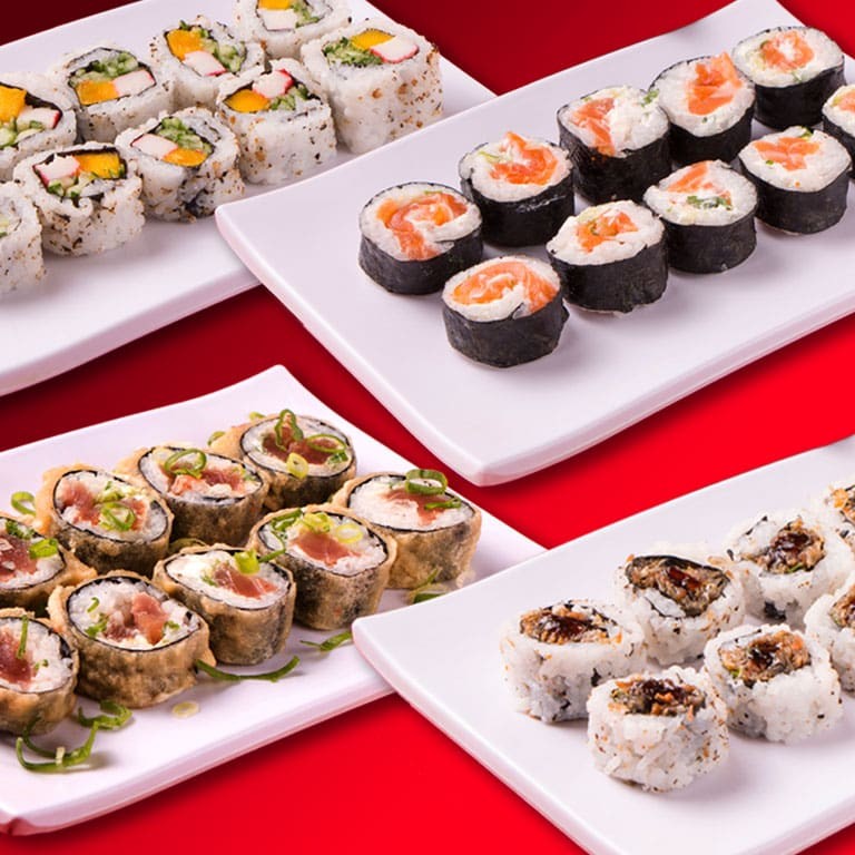 5 hot + 5 filadélfia + 5 califórnia + 5 skin