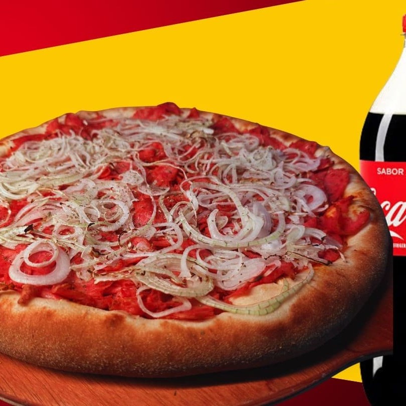 Pizza Calabresa 45 Centimetros+1 Coca Cola 1,5 Litro