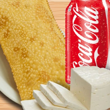 Um combo com um pastéis de Queijo ( Queijo Minas + Orégano) + 01 Coca-Cola geladinha é uma ótima opção para matar a fome com sabor e qualidade. Você leva um pastel grandes e bem recheado, feitos na hora com massa fresca e crocante além de aproveitar de uma Coca-Cola geladinha e refrescante. Peça já!