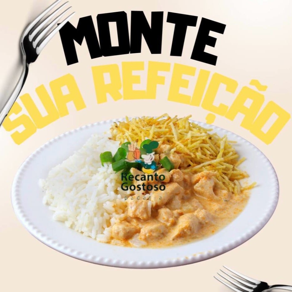 Escolha 4 guarnições + 1 opção de carne.