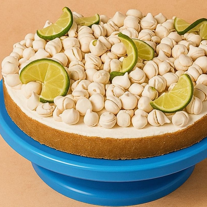 Divinamente deliciosa! Esta obra-prima culinária, com uma base crocante de biscoito seguida do nosso creme caseiro e um mousse inconfundível e irresistível. Ambos são preparados com limões suculentos, trazendo uma explosão de sabor cítrico. Finalizamos com uma camada generosa de chantilly cremoso, doces suspiros que derretem na boca e suaves flocos de limão, proporcionando uma experiência de sabor inigualável. Com um diâmetro generoso de 27cm, esta torta grandiosa pode servir até 20 fatias moderadas.