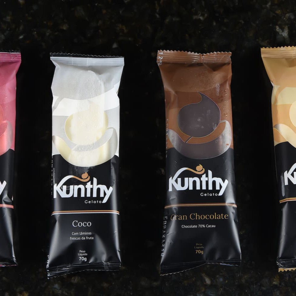 Deliciosos Picolés Artesanais Kunthy Gelato.
