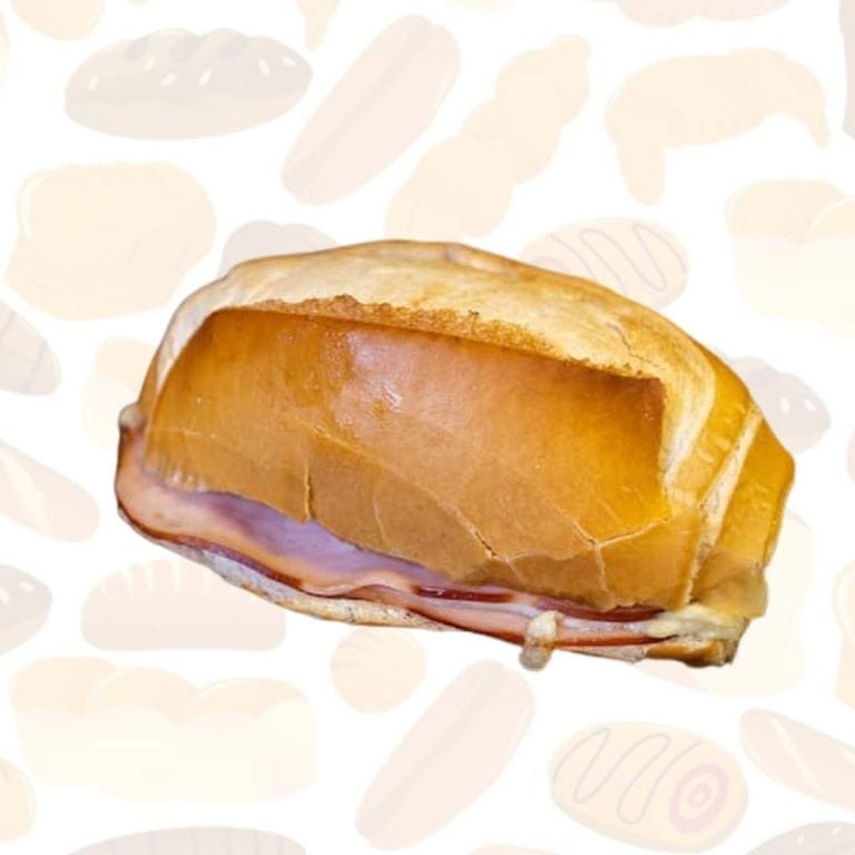 Pão com manteiga e peito de peru