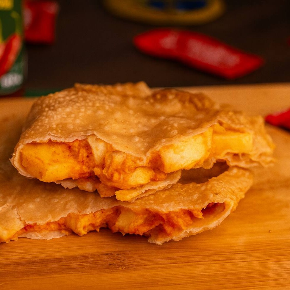 Delicioso pastel de palmito (vegano)  Pastel com aproximadamente 19cm.