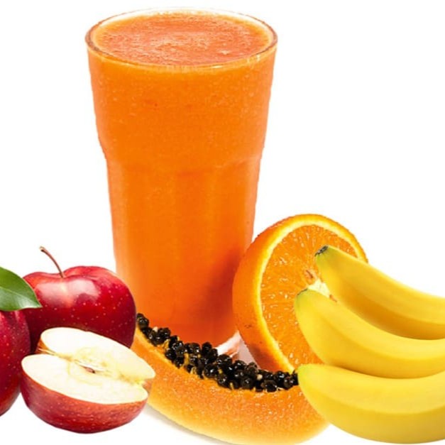 Descubra o sabor irresistível da nossa Vitamina Mista, uma combinação harmoniosa de banana, maçã, mamão e laranja. Cada gole desta refrescante vitamina de 500 ml é uma explosão de sabor e nutrição. Ela integra a nossa categoria de Açaí, Vitaminas e Sucos. O toque agridoce da maçã se funde perfeitamente com a textura cremosa do mamão e a doçura da banana, enquanto a laranja adiciona um agradável toque cítrico. Repleta de vitaminas e minerais, é a escolha ideal para quem busca uma opção saudável e deliciosa!