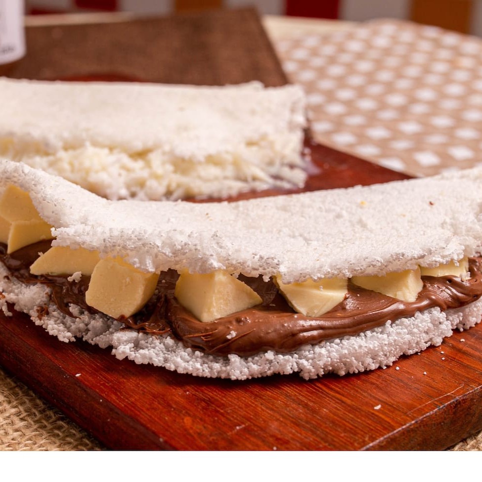 Tap. Chocolate preto com branco