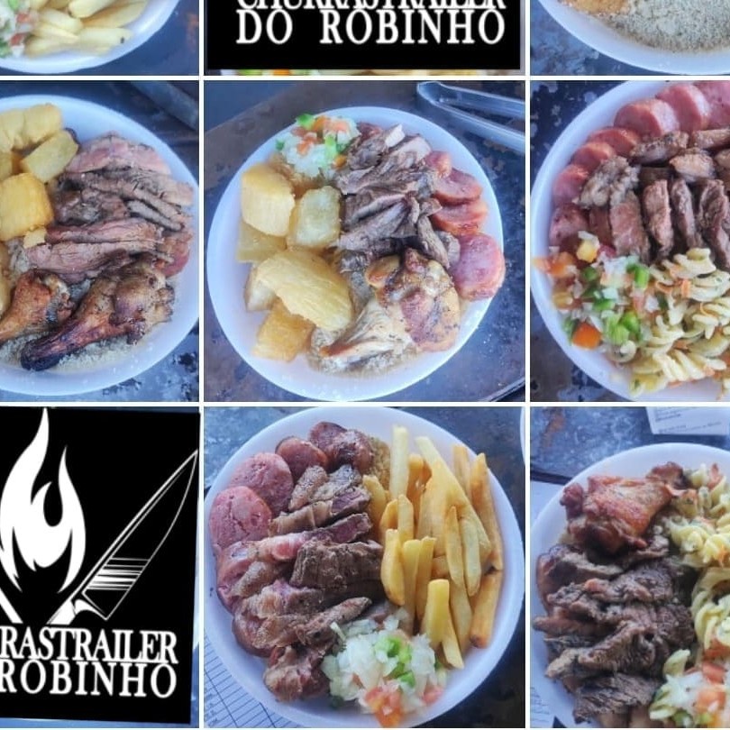 Arroz + Molho a Campanha + Farofa + Batata frita Ou Macarronese Ou Aipim Frito + Picanha Suina Ou Linguiça Suina Ou Linguiça Mineira Ou Costela Suina