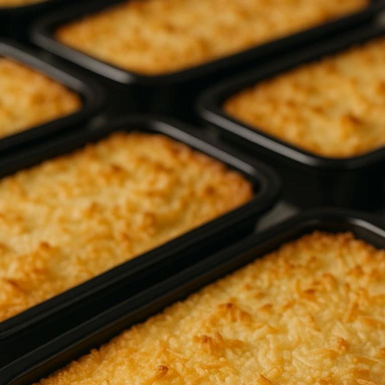 Nosso Bolo de Aipim é feito com mandioca fresca, coco ralado e um toque especial que garante uma textura cremosa por dentro e levemente dourada por fora. Perfeito para acompanhar um café ou matar aquela vontade de um doce caseiro, essa porção de 500g é ideal para dividir… ou saborear todinha sozinho! Experimente e descubra o sabor irresistível que faz desse bolo um dos mais pedidos no Empório Deliciê!