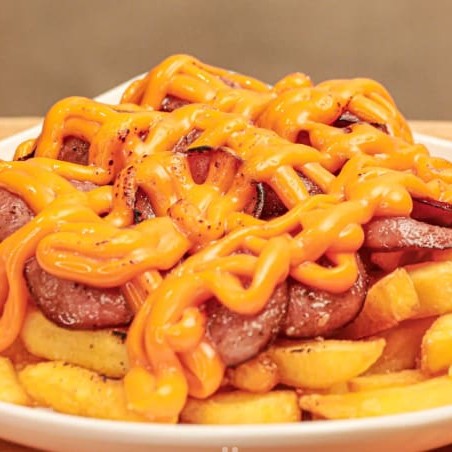 Batata frita+Catupiry+Cheddar+Calabresa+Bacon.