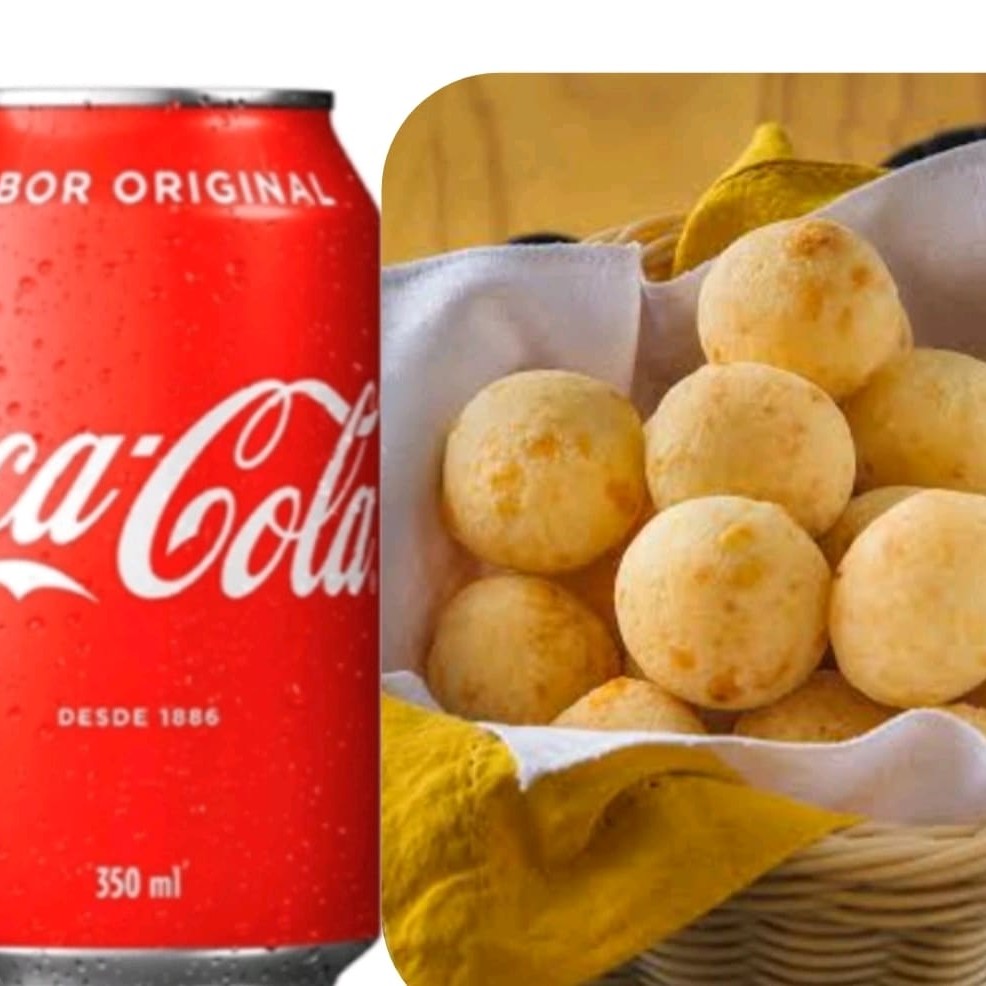 15 Unid. Pão de queijo tradicional + Coca gelada.