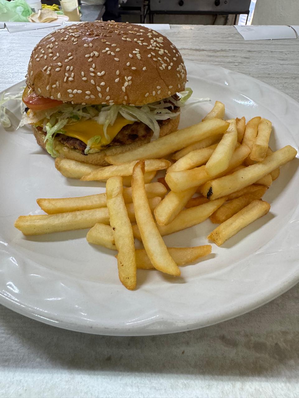 Hamburguesa con Papas