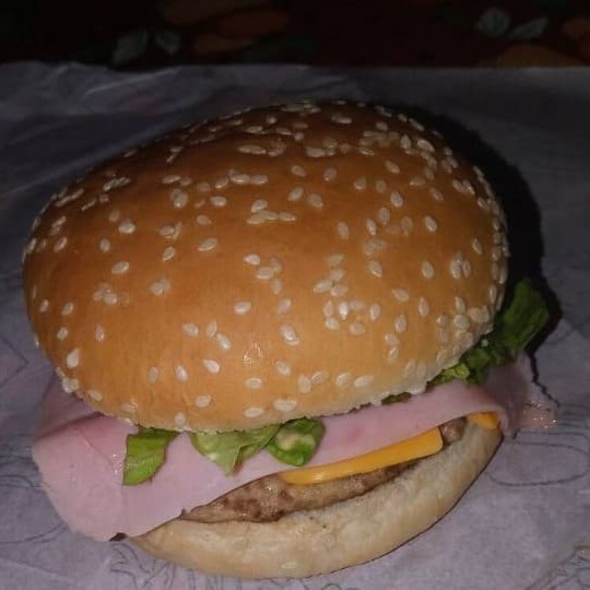 Acompanha: pão, carne, queijo, presunto, salada , batata palha e molho especial.