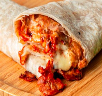 Taco al Pastor de Harina con Queso