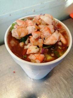 Litro de Ceviche de Camarón Cocido