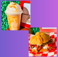 Pan de Muerto y Frappe Caramelo