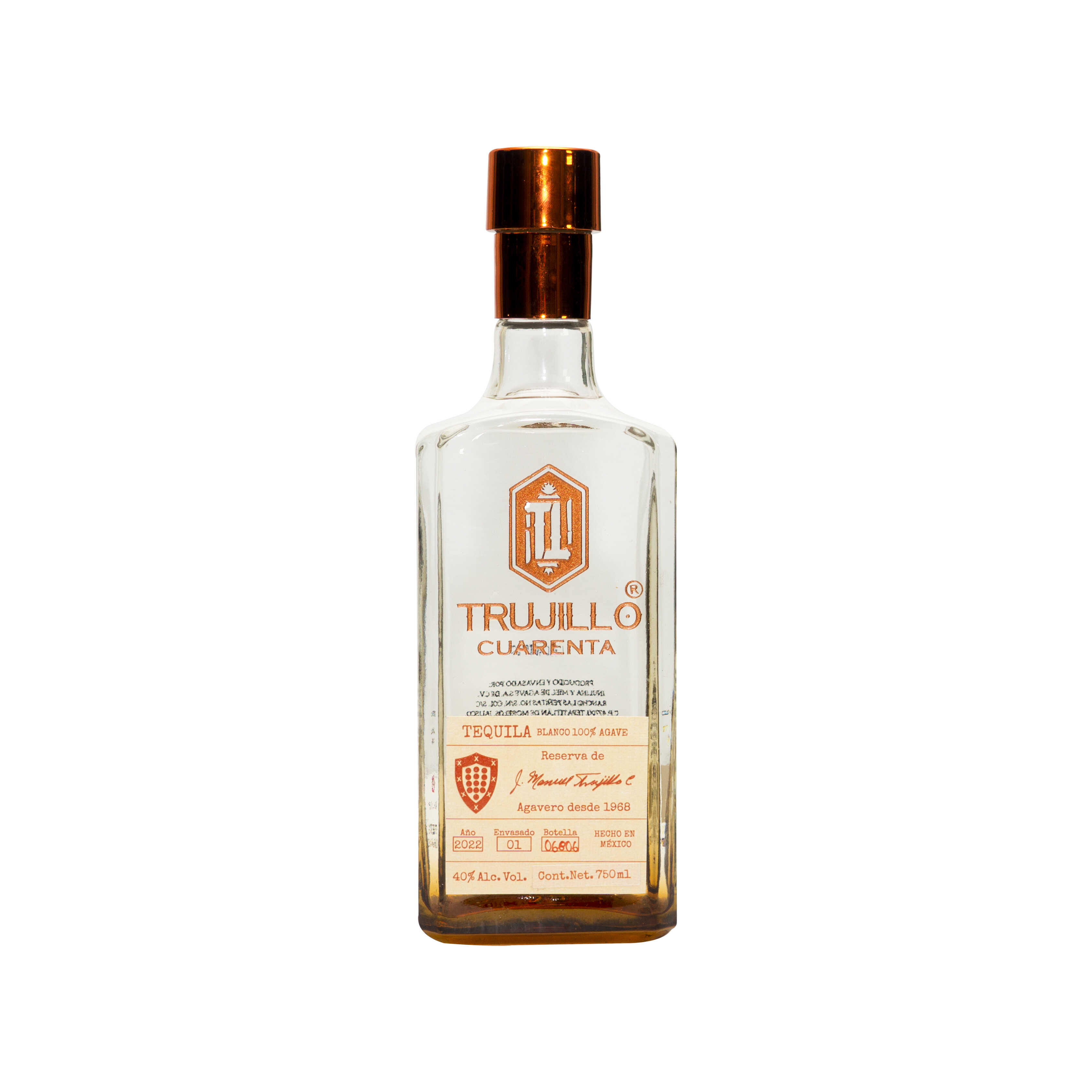 TEQUILA TRUJILLO CUARENTA 750 ML