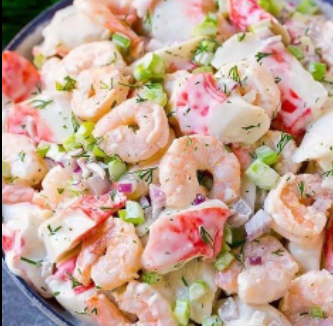 Ensalada Camarón Con Pulpo Mediana