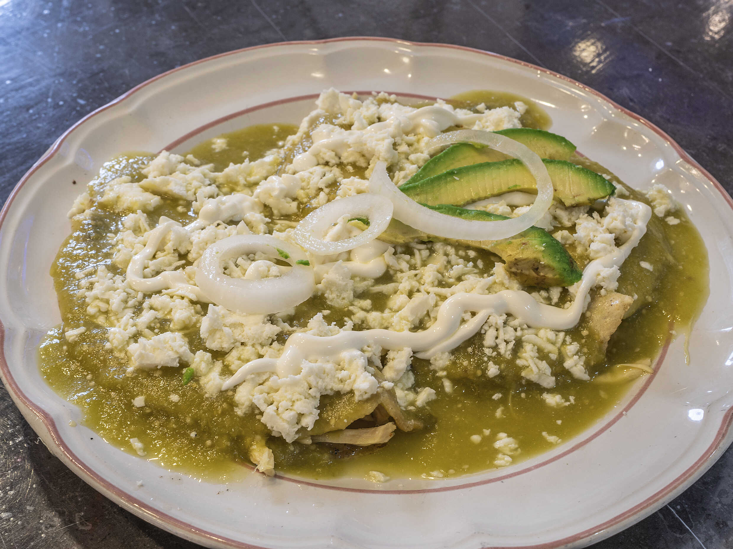 Enchiladas Verdes de Pollo