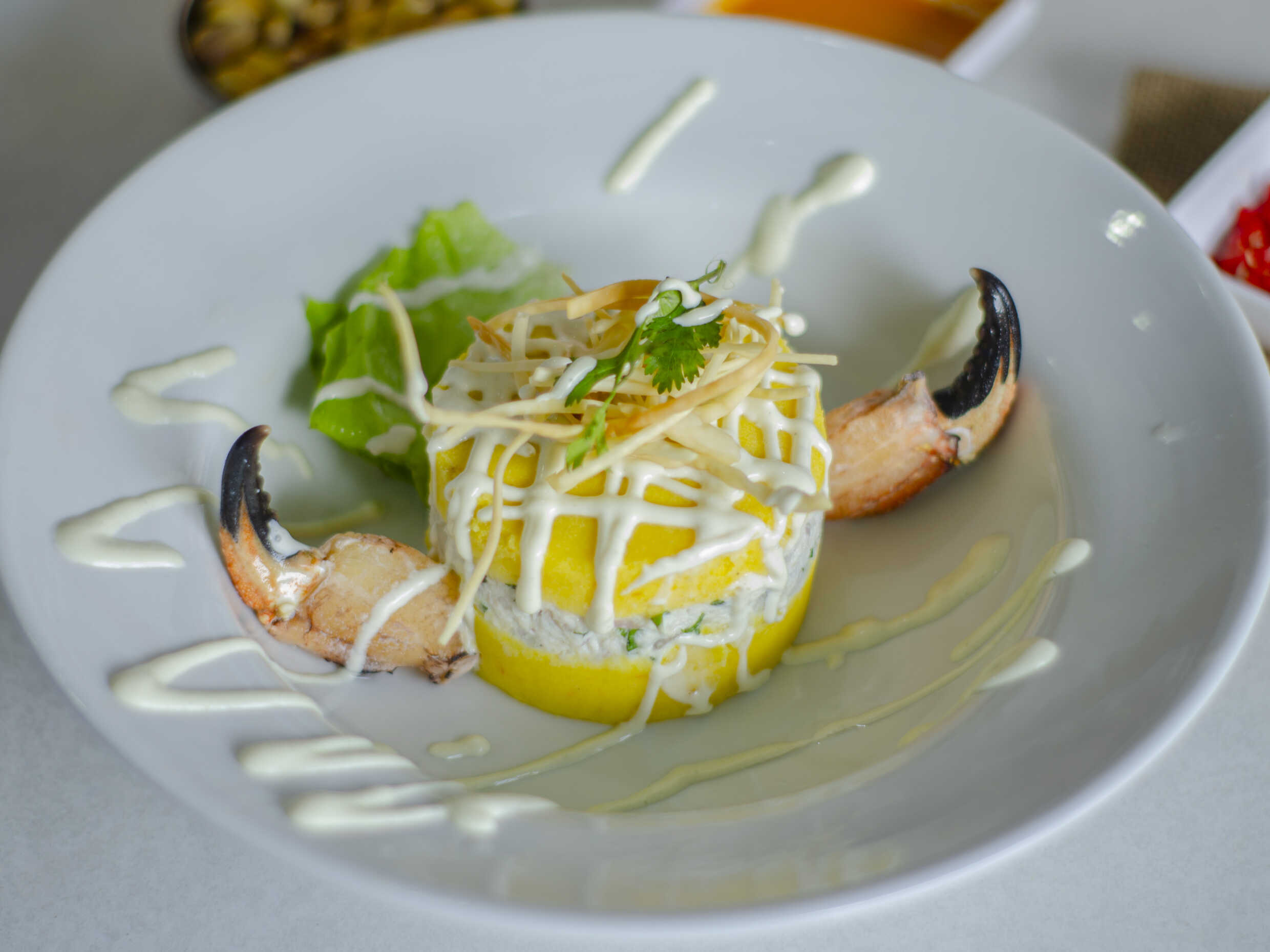 Causa de Pulpa de Cangrejo