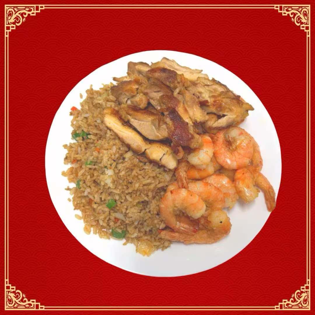 Combo 1 pasta o arroz + 1 guiso + camaron